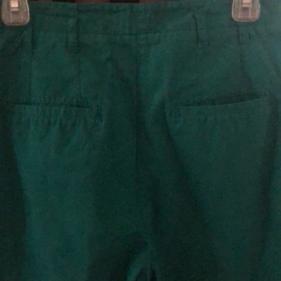 TopShop Green Pleated High Waist Skinny Pants - Picture 8 of 8